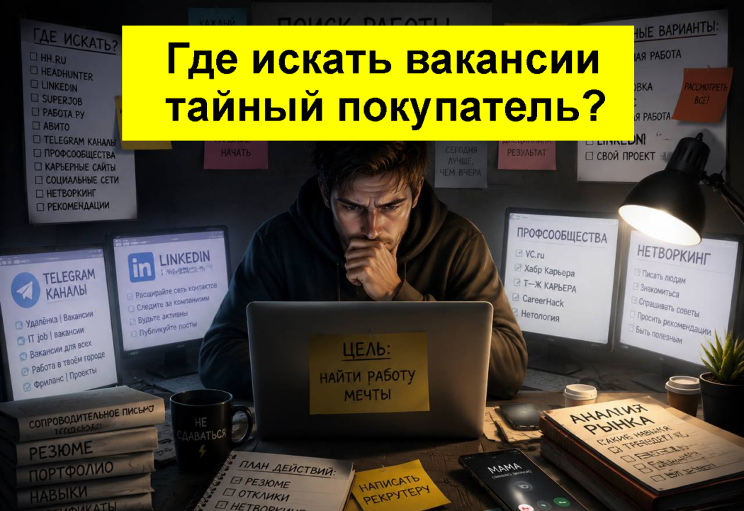 Вакансии тайный покупатель